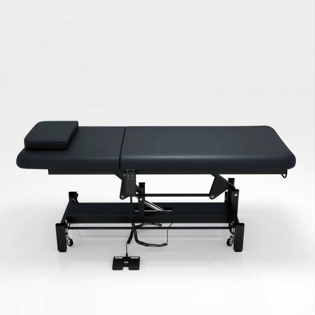 Heavy - Duty RMT Electric Treatment & Medical Examination Bed (Black) 1 motor with Heavier and Thicker Design - GreenLife - Electric Massage Bed