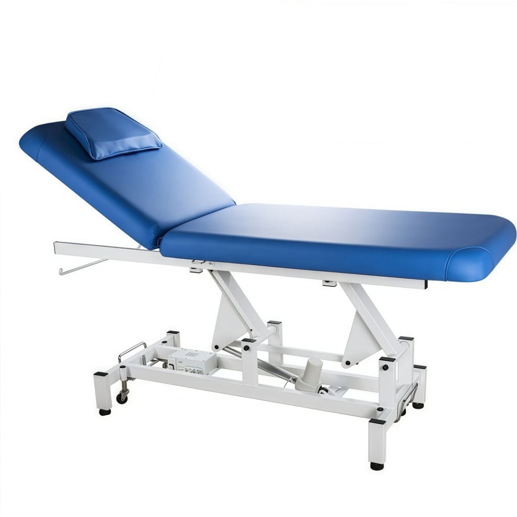 Silverfox ® 2 - Motor Electric Massage Table Power Lifing Back Physiotherapy Treatment Bed for RMT Physical Therapy 2212A - GreenLife - Electric Massage Bed