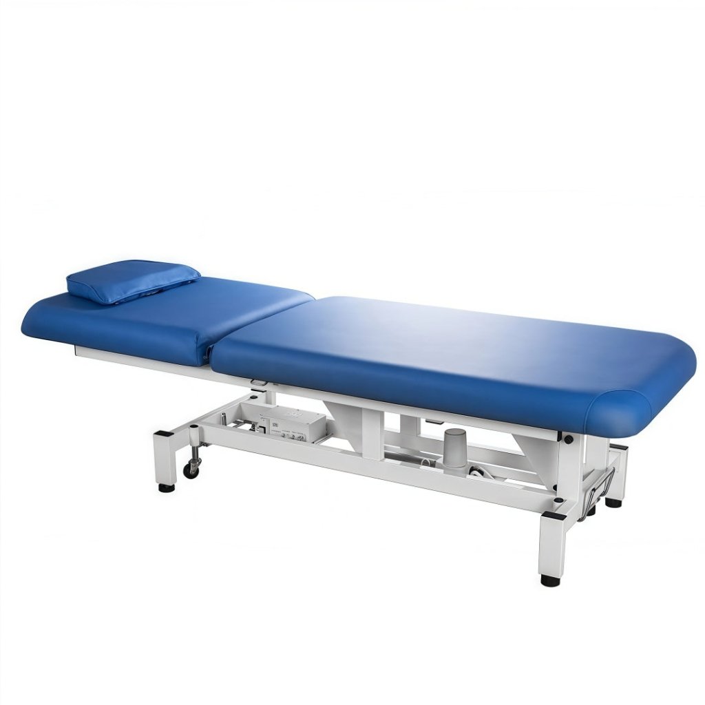 Silverfox ® 2 - Motor Electric Massage Table Power Lifing Back Physiotherapy Treatment Bed for RMT Physical Therapy 2212A - GreenLife - Electric Massage Bed