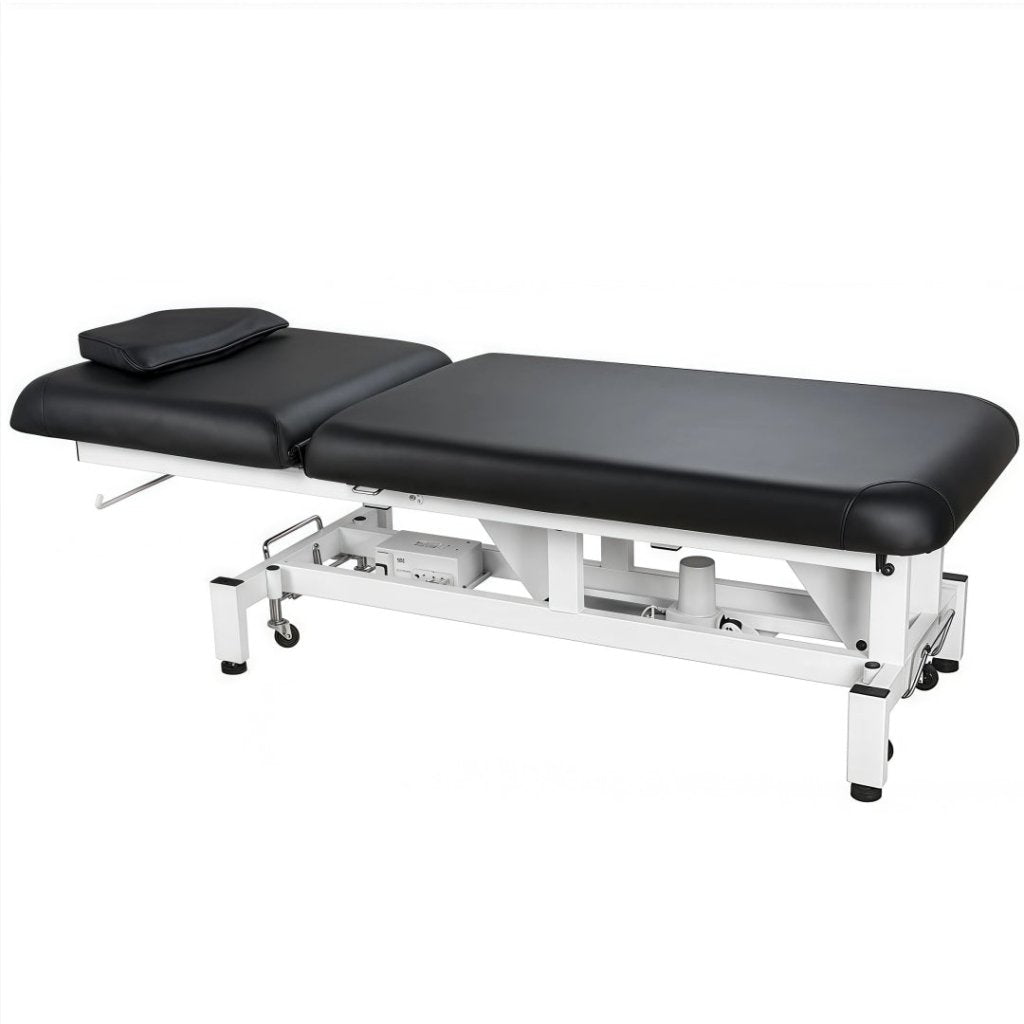 Silverfox ® 2 - Motor Electric Massage Table Power Lifing Back Physiotherapy Treatment Bed for RMT Physical Therapy 2212A - GreenLife - Electric Massage Bed