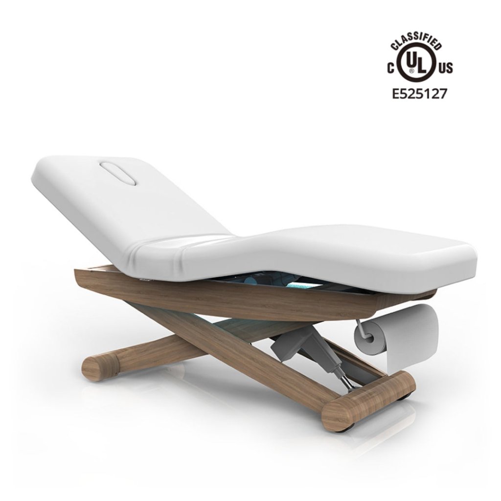 Free shipping Item~! Silverfox Electric 4 Section Wooden Massage Table with 3 motors SPA Bed (Silver Fox 2256B) - GreenLife - Electric SPA Bed