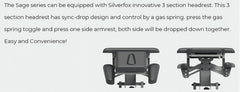 Silverfox ® 2 Motors Electric Massage Table Carol bed 2211 - 304 for Professional clinic - GreenLife - Electric Massage Bed