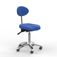 Silverfox Rolling Stool with Back Support 1025D - GreenLife - stool