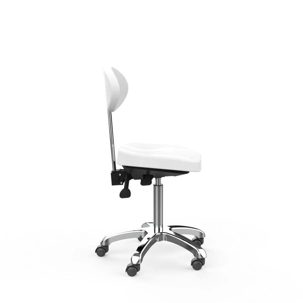 Silverfox Rolling Stool with Back Support 1025E - GreenLife - stool