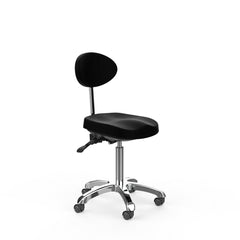 Silverfox Rolling Stool with Back Support 1025E - GreenLife - stool