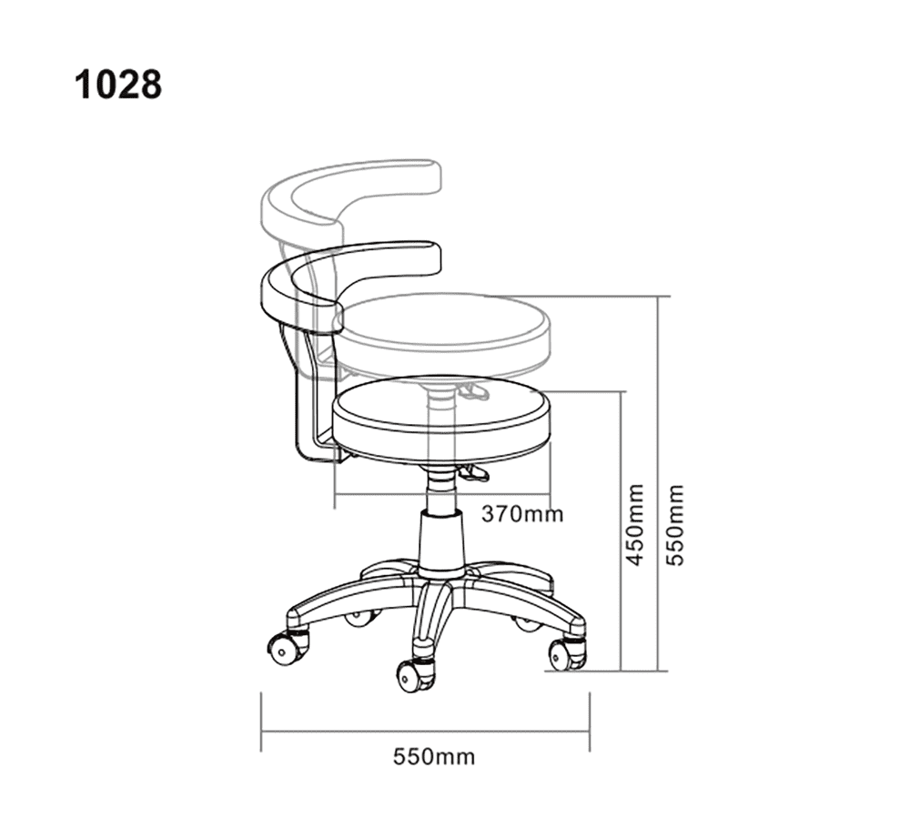 Silverfox Stool Chair 1028 - GreenLife - Stool
