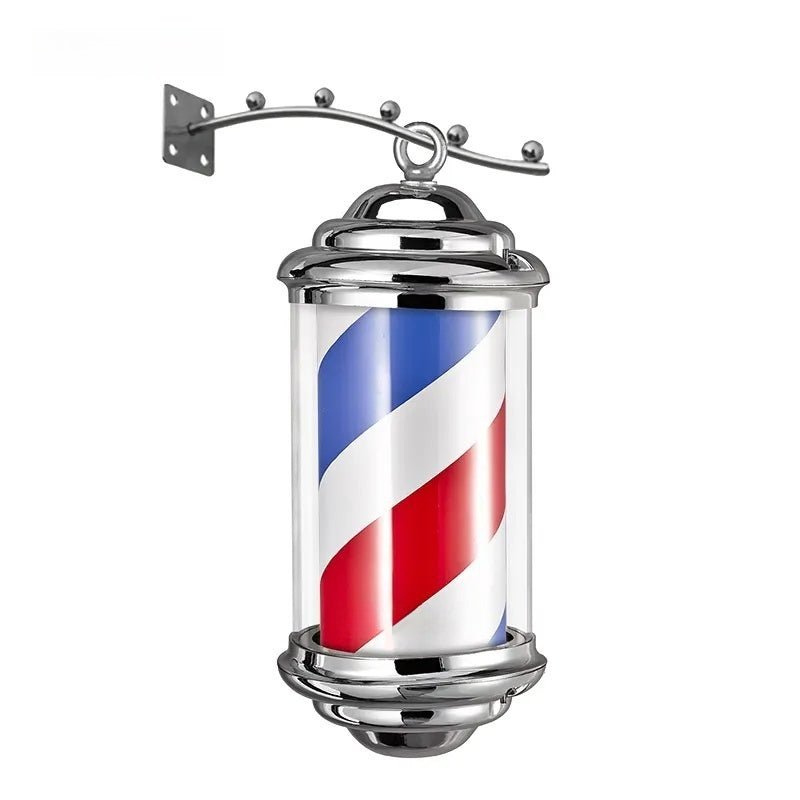 LED Blue Red Stripes Rotating Barber Shop Pole - BP 850 - GreenLife - Barber Pole