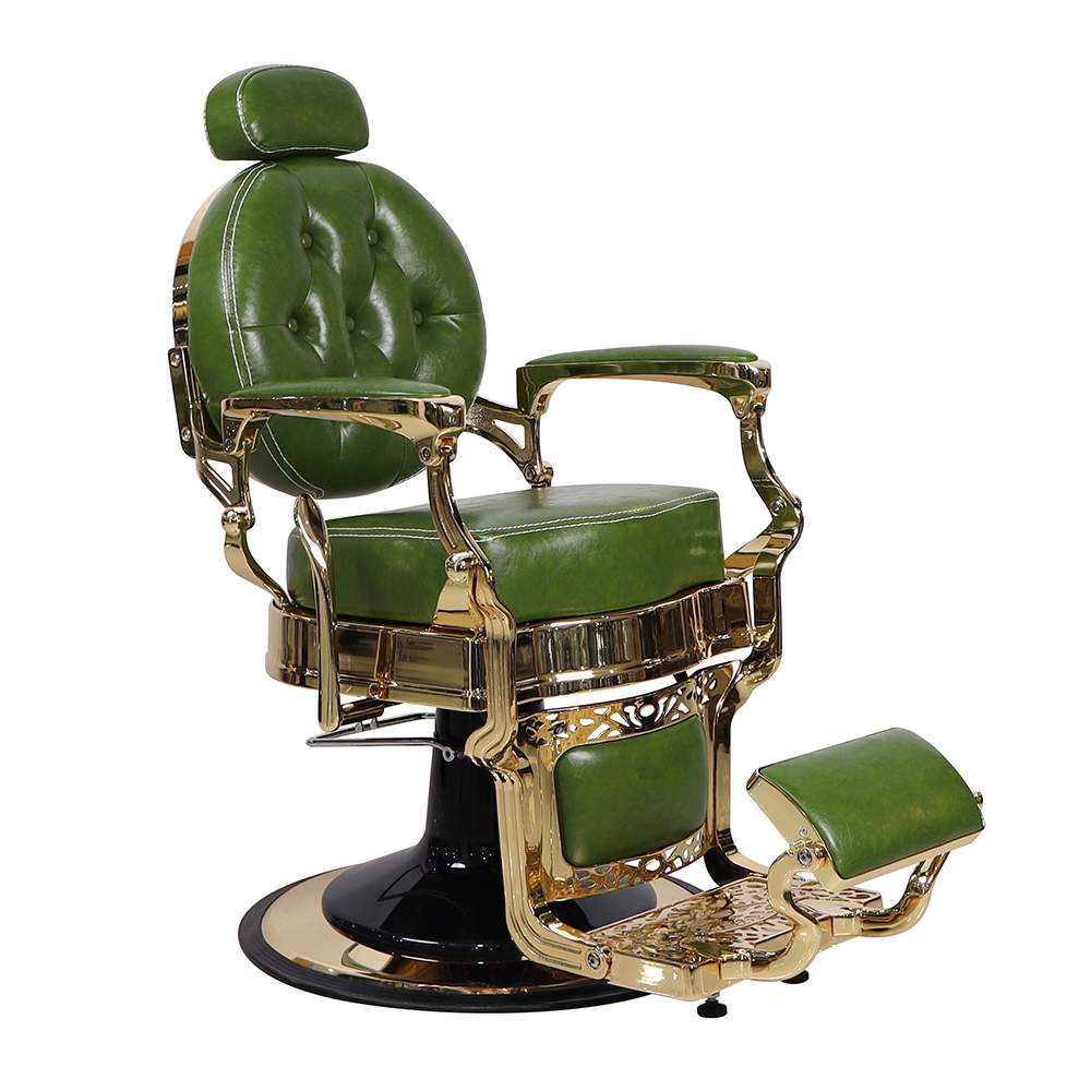 Luxury thicker cushion Heavy DutyVintage All Purpose Barber Chair - GreenLife - Barber Chair
