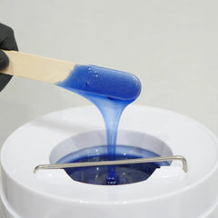 Caronlab Soft Wax Viva Azure Shimmer Strip Wax - Microwaveable 800ml CL-2WSVA8