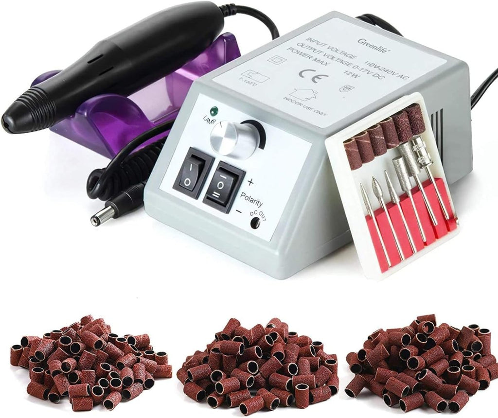20000RPM Quality Art Nail Drill File Grinder Sanding Tip Polish Machine - GreenLife-Manicure Supplies