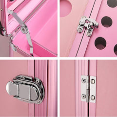 24 inches Makeup Rolling Case with LED Lamp and Bluetooth speaker - GreenLife - Makeup Case