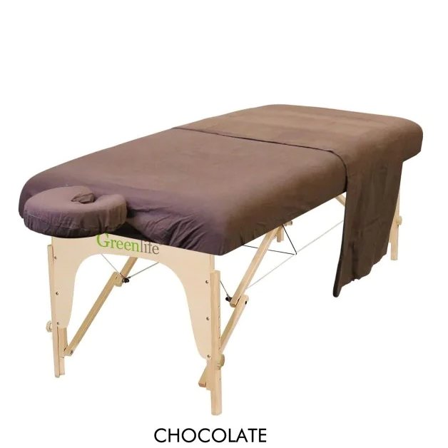 Flannel 3 Pieces Massage Table Sheet Set - GreenLife - Sheet Set