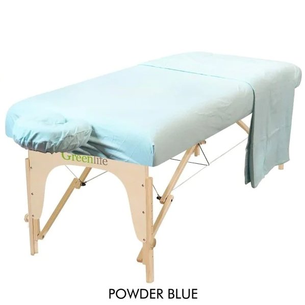 Flannel 3 Pieces Massage Table Sheet Set - GreenLife-Sheet Set