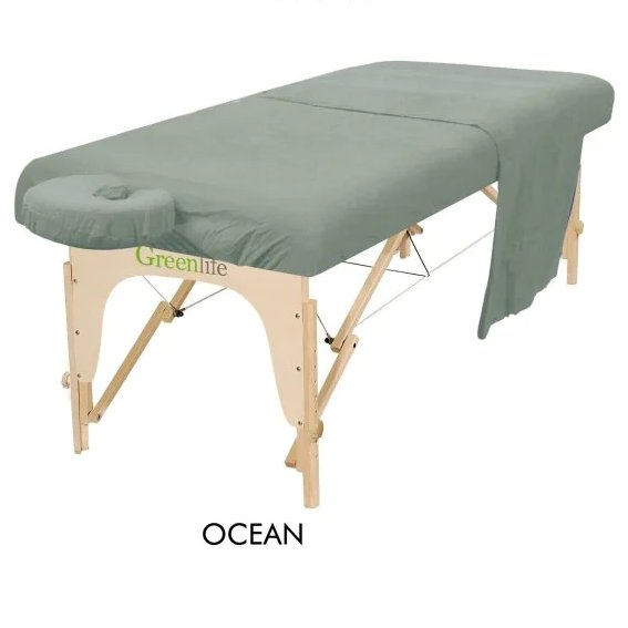 Flannel 3 Pieces Massage Table Sheet Set - GreenLife-Sheet Set