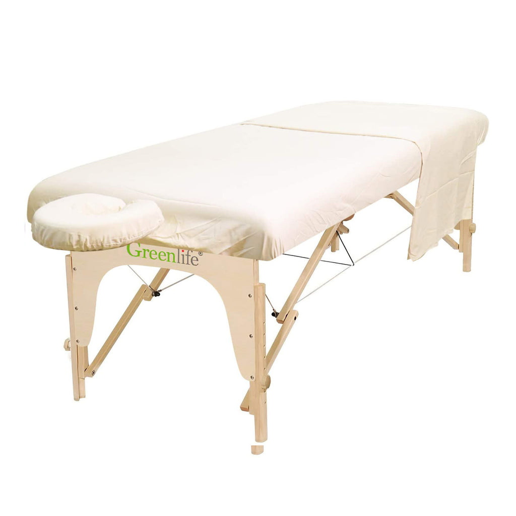 Poly-Cotton 3 Pieces Massage Table Sheet Set