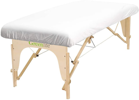 Poly-Cotton Massage Table Fitted Sheet - GreenLife-Fitted Sheet