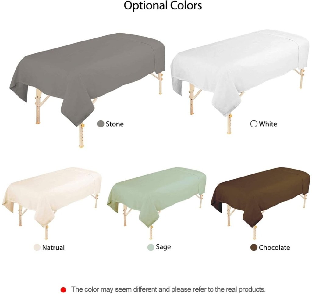 Poly - Cotton Massage Table Flat Sheet - GreenLife - Flat Sheet