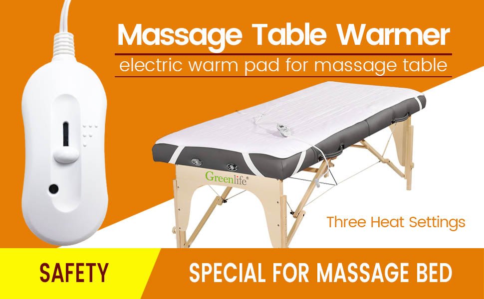 Massage Table Warmer Pad - Three Heating Setting - GreenLife-Warmer Pad