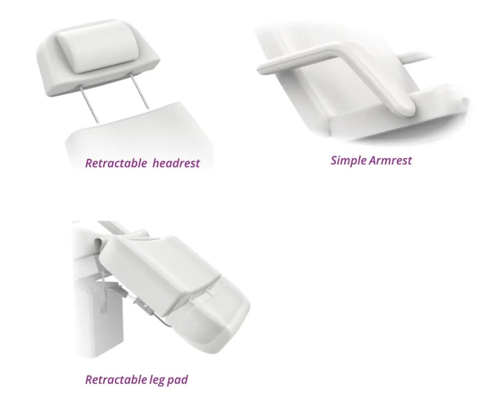 Silverfox 2219B Professional Electric Medi Spa / Facial Power Chair - GreenLife - Electric Beauty Bed