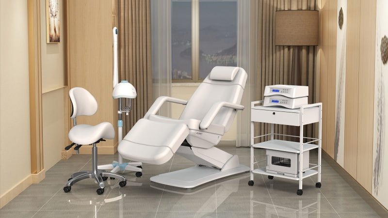 Silverfox 3 Motors Electric Facial Spa Bed - 2221D - GreenLife - Electric Massage Bed