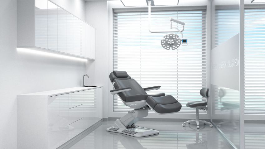 SilverFox 2246EBN Electric 4 - Motor Examination Esthetician Chair with Position Memory Function - GreenLife -