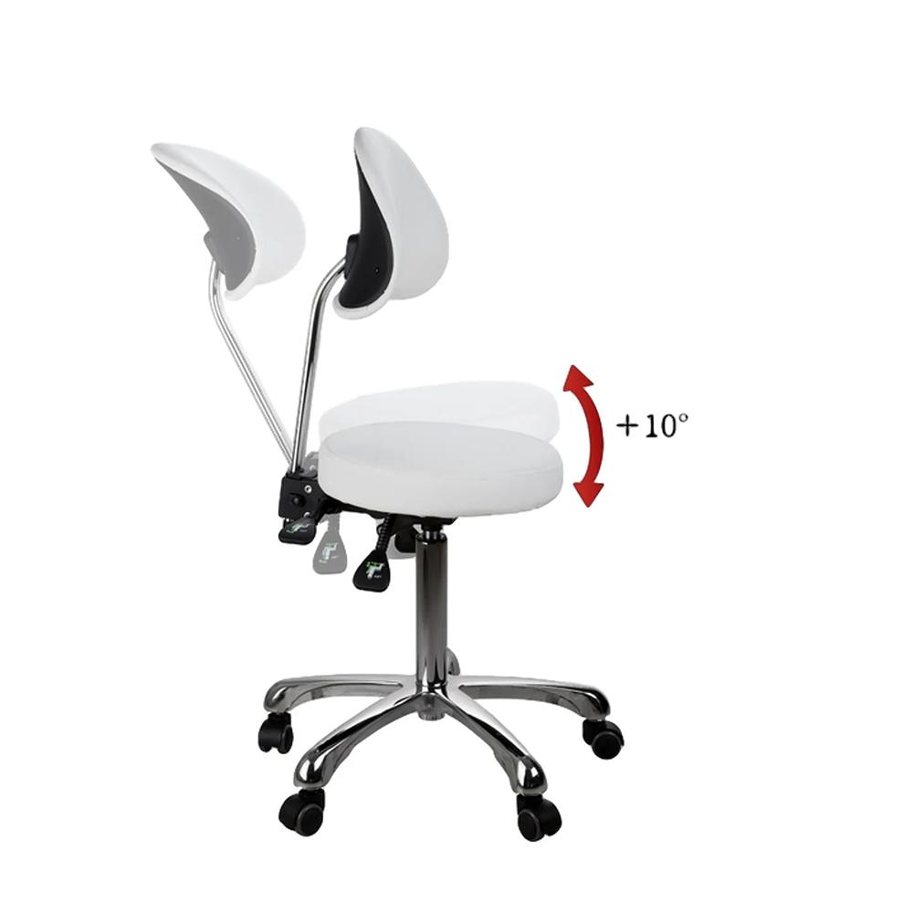 Silverfox Rolling Stool with Backrest 1025B - GreenLife - Rolling Stool