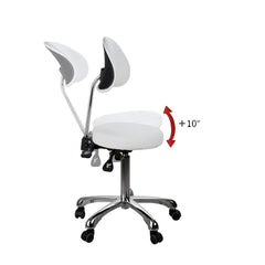 Silverfox Rolling Stool with Backrest 1025B - GreenLife - Rolling Stool