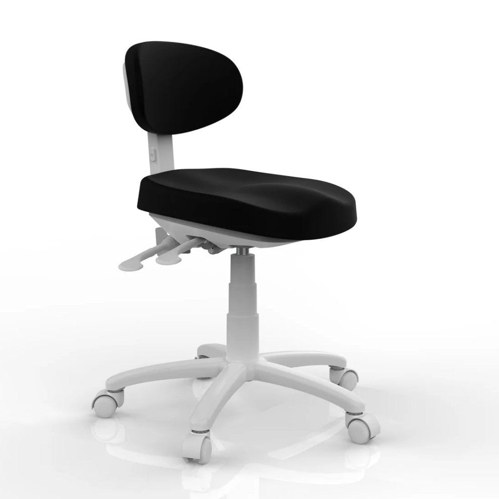 Silverfox ® Top Grade Ultimate Physician Rolling Stool with Tilt 8C01 - GreenLife - Rolling Stool