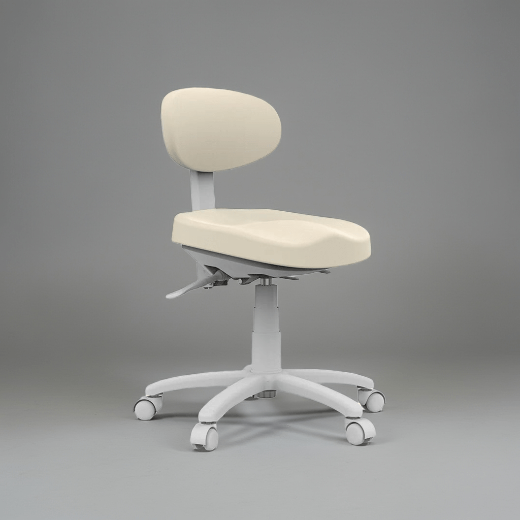 Silverfox ® Rolling Stool with backrest 8C01 - GreenLife - Rolling Stool