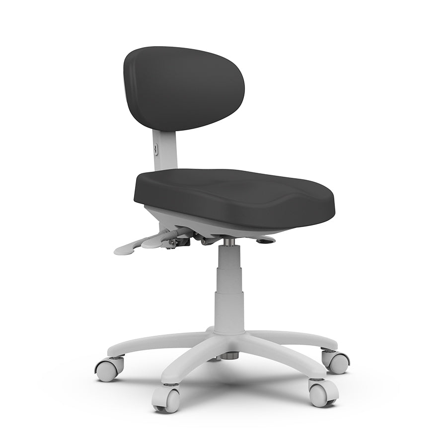 Silverfox ® Top Grade Ultimate Physician Rolling Stool with Tilt 8C01 - GreenLife - Rolling Stool