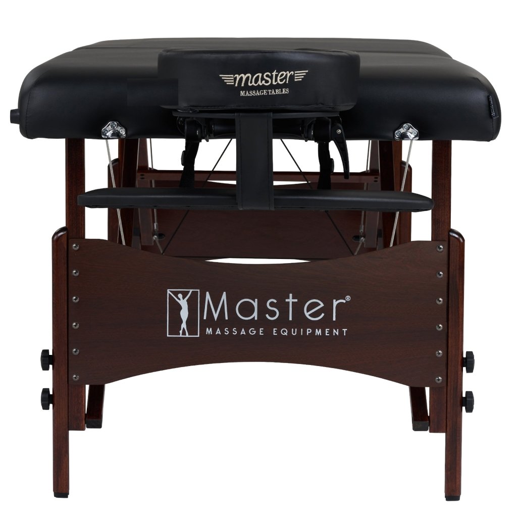 Master Massage 30'' Roma II Portable Massage Table Deluxe Package with Ambient Light System - GreenLife - Massage Tables