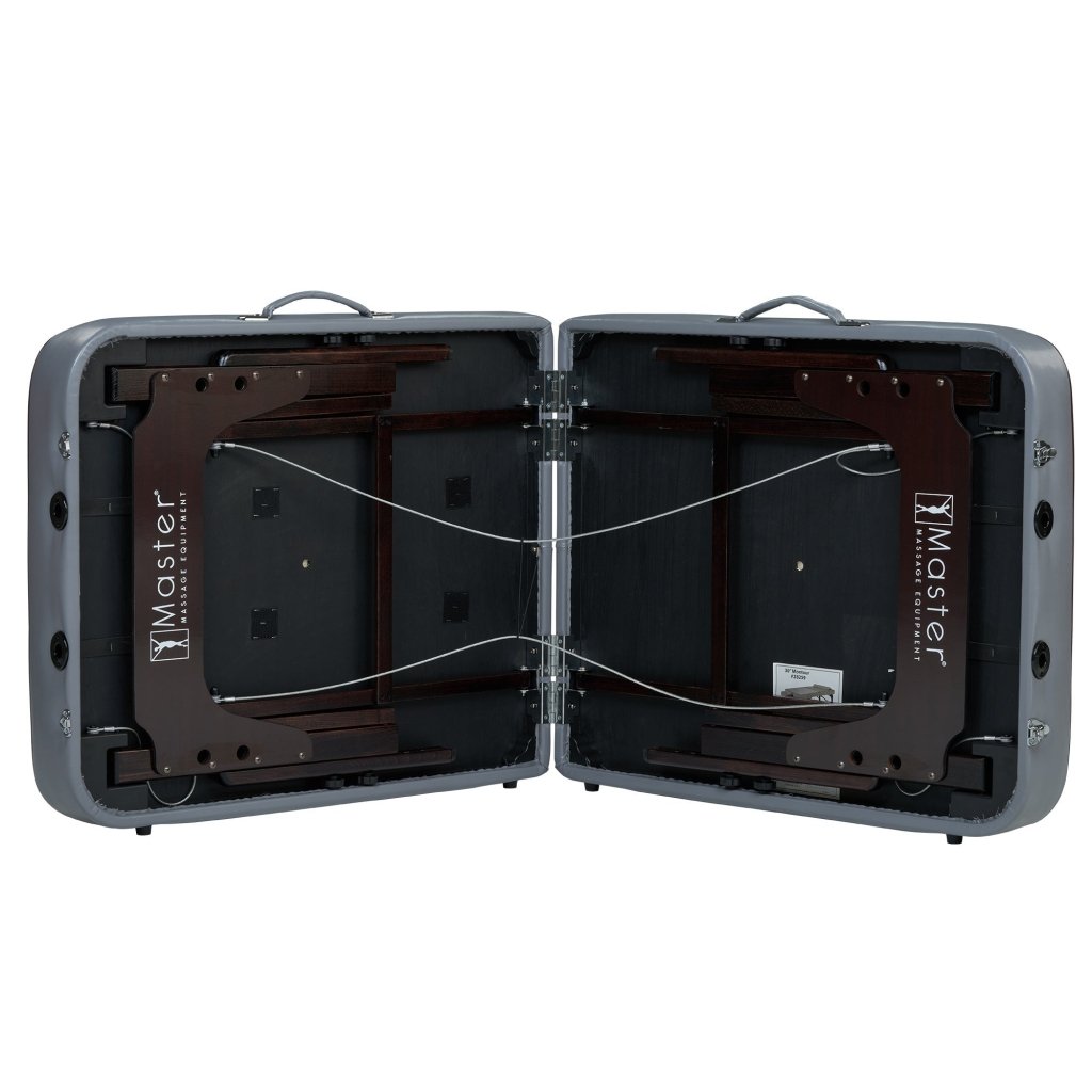 Master Massage 30inch Montour Memory Foam Portable Massage Table Package with Ambient Light System - GreenLife - Massage Tables