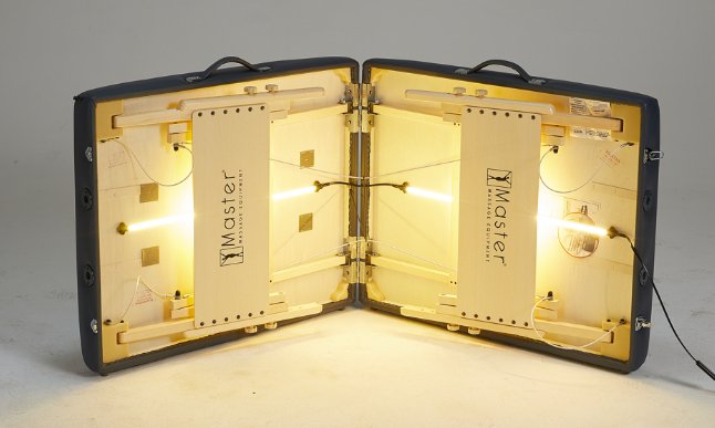 Master Massage 31�SUPREMELX Portable Massage Table Package with Ambient Light System - GreenLife - Massage Tables