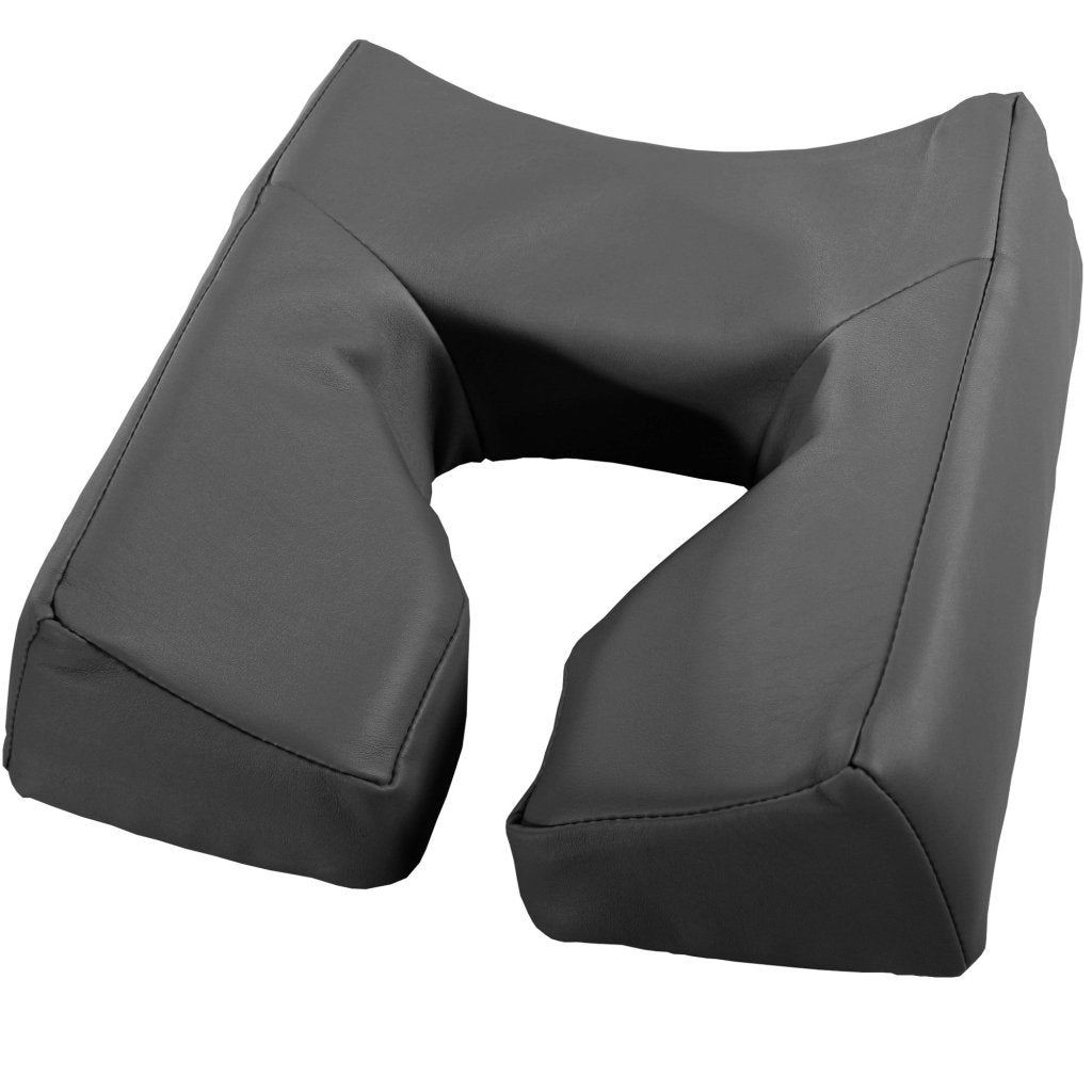 Master Massage Ergonomic Dream Face Cushion Pillow Memory Foam Universal Headrests Cradle - Black - GreenLife -