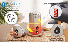 Master Single Bottle Massage Oil Warmer Lotion Warmer Dispenser Heated for Body Cream Heating Device for Massage Therapy & Personal Use - Quick Oil & Lotion Warmer Heats up - GreenLife - Accessories