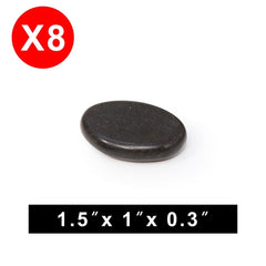 Master Massage Basalt Hot Stone Toe Set 8 Piece Pack (1.5 �x 1�X0.3inch) - GreenLife - Hot Stone