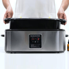 Master Massage 18 Quart LED Hot Stone Warmer with Digital Display�Stainless Steel Hot Stone Heater Portable - Massage Stone Heating Device - Massage Essentials for Massage Therapists - GreenLife - Hot Stone