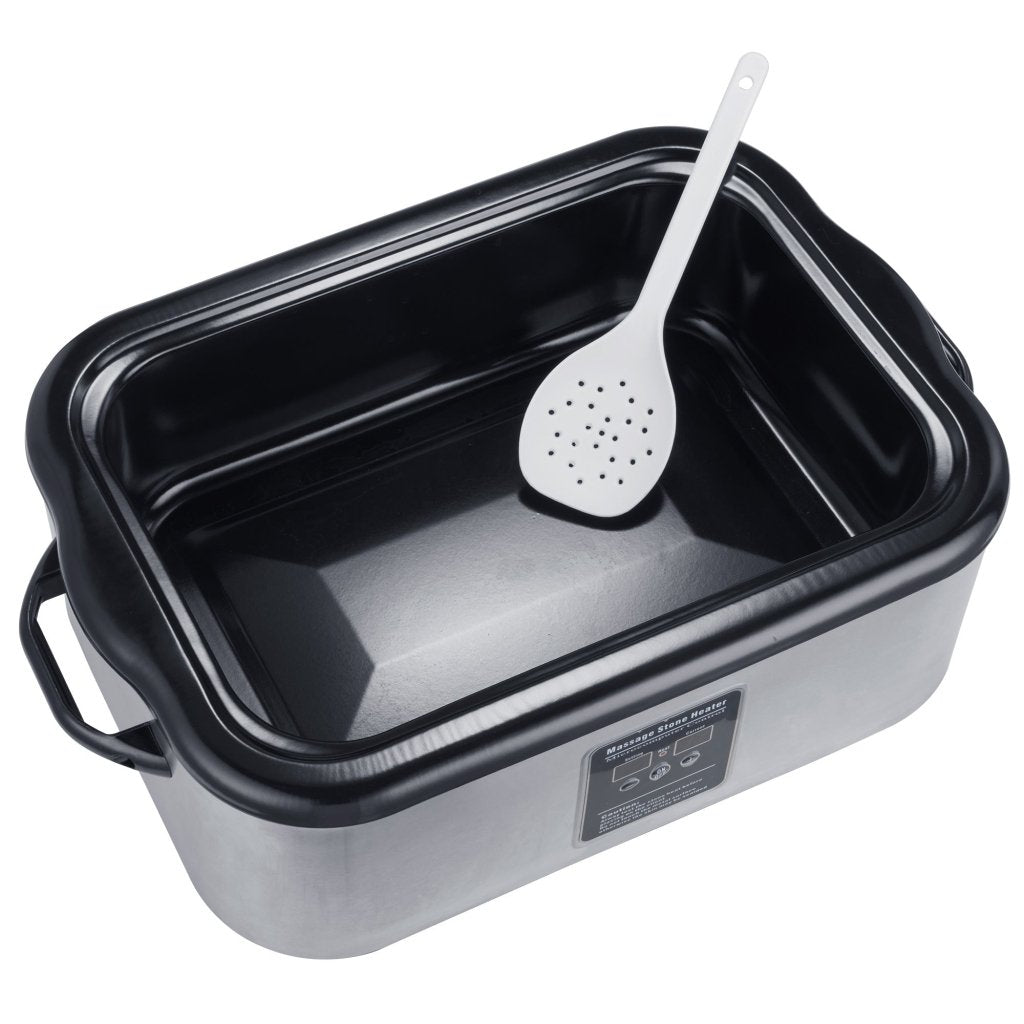 Master Massage 18 Quart LED Hot Stone Warmer with Digital Display�Stainless Steel Hot Stone Heater Portable - Massage Stone Heating Device - Massage Essentials for Massage Therapists - GreenLife - Hot Stone