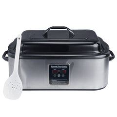 Master Massage 18 Quart LED Hot Stone Warmer with Digital Display�Stainless Steel Hot Stone Heater Portable - Massage Stone Heating Device - Massage Essentials for Massage Therapists - GreenLife - Hot Stone