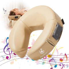 MusicMaster Crescent Round High Fidelity Sound Face Cushion - Bluetooth Music Headrest - Black - GreenLife - Accessories