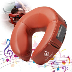 MusicMaster Crescent Round High Fidelity Sound Face Cushion - Bluetooth Music Headrest - Black - GreenLife - Accessories