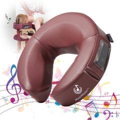 MusicMaster Crescent Round High Fidelity Sound Face Cushion - Bluetooth Music Headrest - Black - GreenLife - Accessories