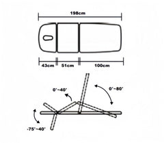 VIVINOVA® German Dewert Motor Echo Infinity Electric Height Adjustable Physiotherapy Equipment Massage Table Treatment Bed - Grey , for Chiropractor RMT Clinic - GreenLife - Electric Massage Bed