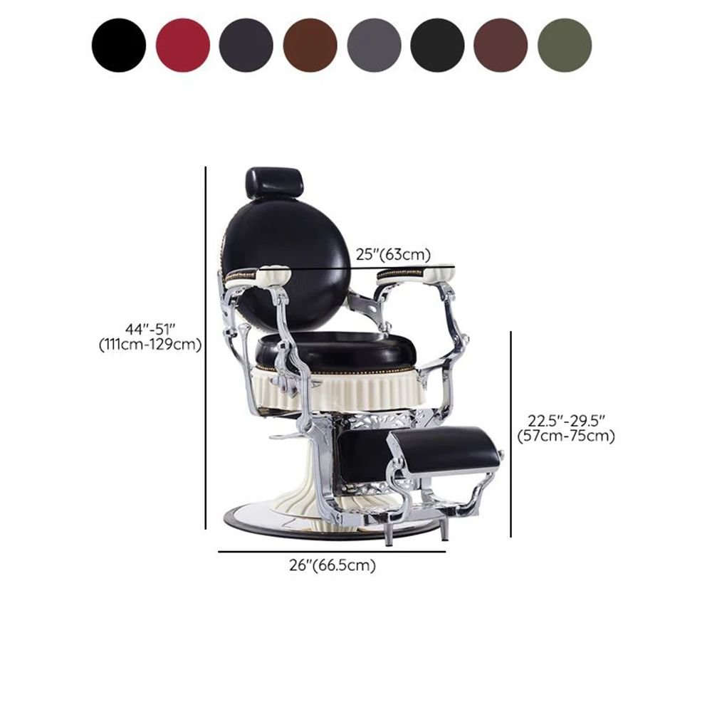 H. Master ® Noble Vintage Barber Chair Reclining Chair - GreenLife - Barber Chair