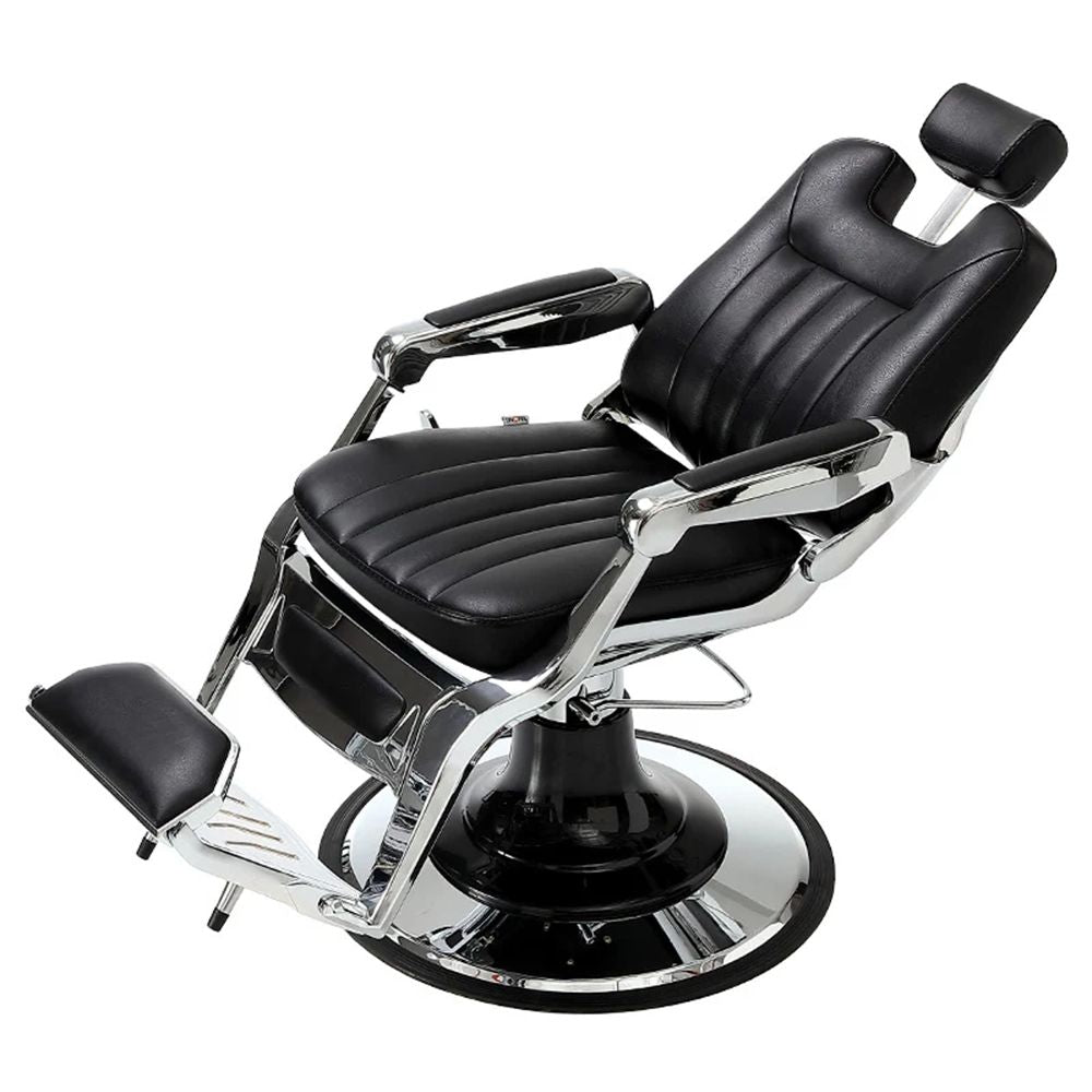 H.Master® Vintage Barber Chair Reclining Chair with Backrest - GreenLife - Barber Chair