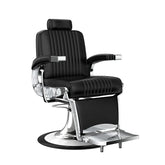 H.Master ® Vintage Barber Chair Reclining Chair with Adjustable Backrest - GreenLife - Barber Chair