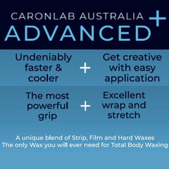 CARONLAB Hard Wax Bean AUSTRALIA ADVANCED+ Stripless Fusion Wax Beads 800gm or 5kg CL-2WHAFB800