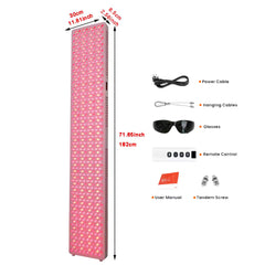 600MAX 576pcs Advanced 8 Spectrum Full Body Red Light Therapy Panel