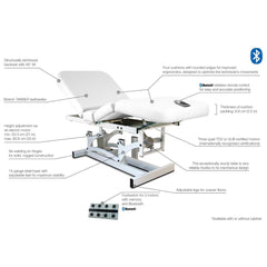 Silhouet-Tone ® Escape Without Cabinet 3 Motors Massage & Spa Bed 412140 - Made In Canada
