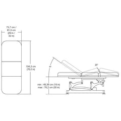 Silhouet-Tone ® Laguna Mist 29" or 32" 3 Motors Vibration Micro Massage & Spa Bed 412000 - Made In Canada